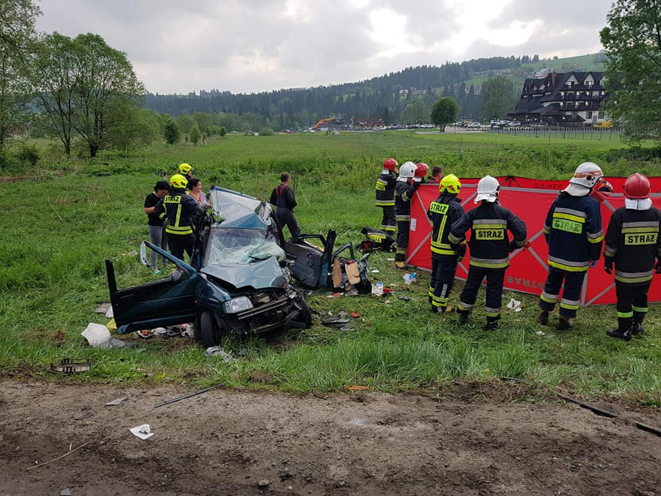 Z kraju Tragiczny wypadek na zakopiance z udziałem mieszkańców