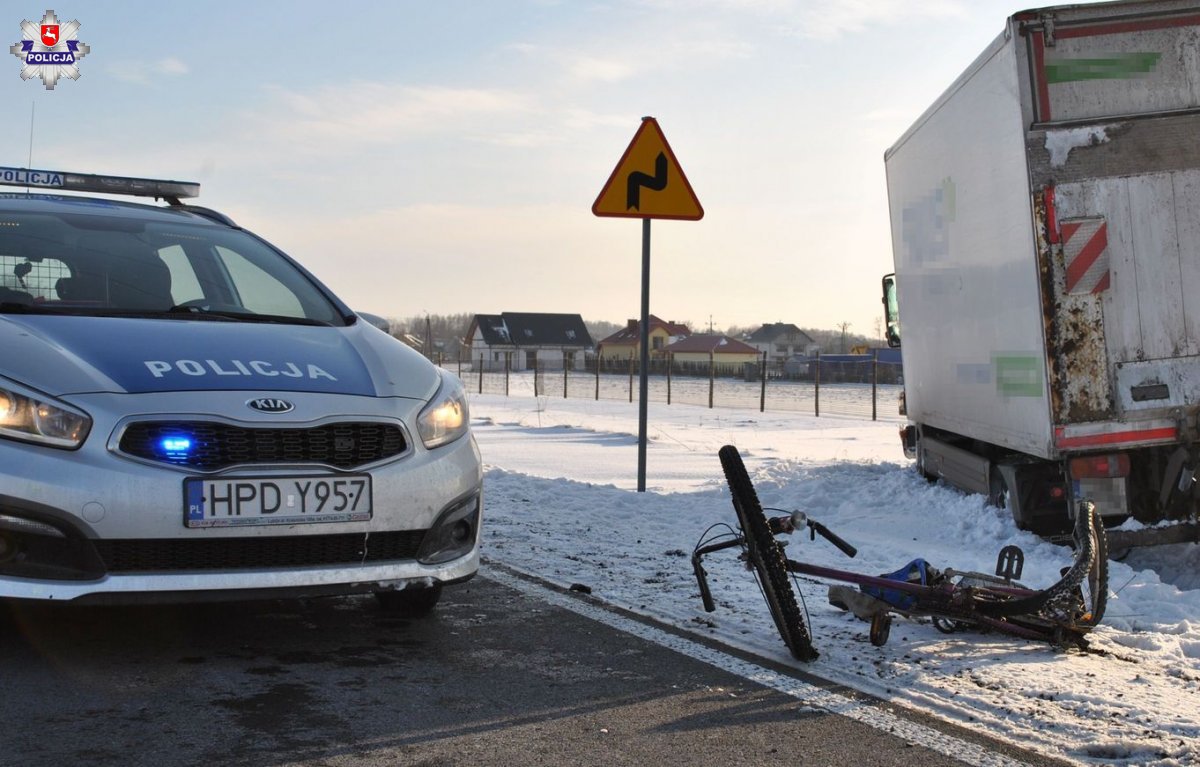 Tragiczny wypadek z udziałem rowerzysty Mężczyzna zmarł na miejscu