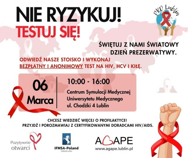 Z okazji Światowego Dnia Prezerwatywy bezpłatne testy na HIV w Lublinie