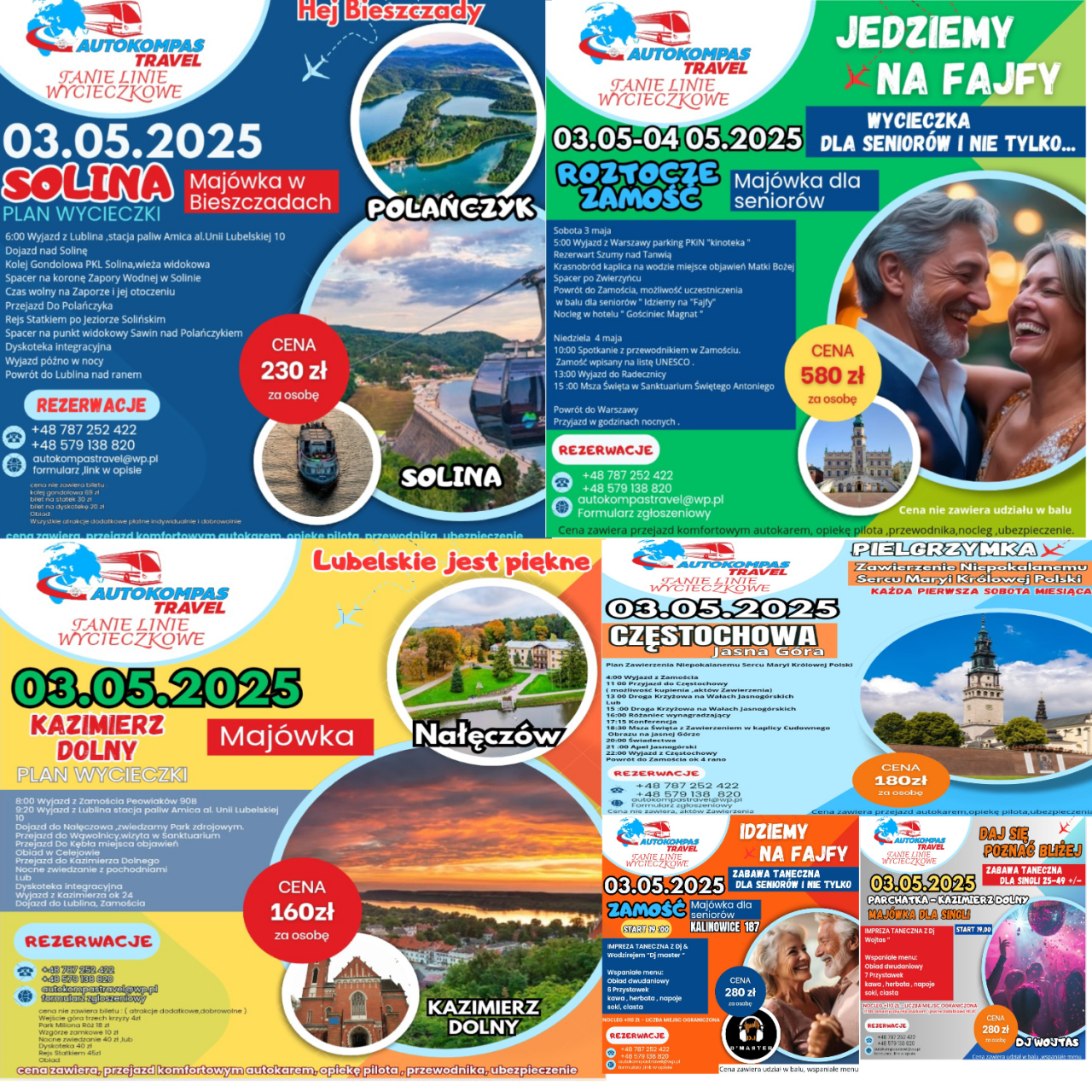Majówka z Autokompas Travel – Wyjątkowe podróże już od 1 zł!